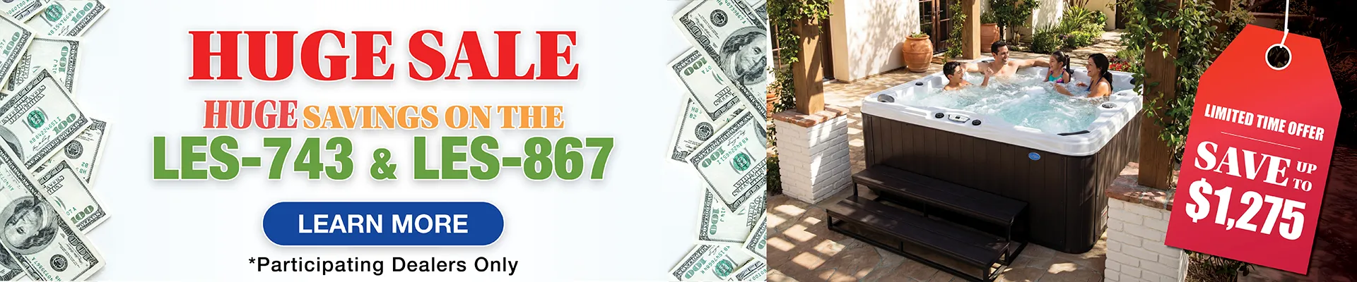 Calspas hot tub being used in a family setting - Sandy